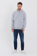 COMEOR Hoodie Herren Kapuzenpullover Sweatshirts Light Gray