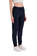Jogginghose Damen -Baumwolle Warme Sporthose, Freizeithosen, Sweatpants Navy
