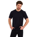 COMEOR T Shirt Herren Kurzarm Classic Baumwolle Sport Männer Navy