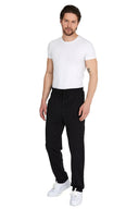 COMEOR Jogginghose Herren mit Reißverschlusstaschen Baumwolle Trainingshose - Sporthose Jogginghosen Männer Jogger | Jungen Freizeithose Black