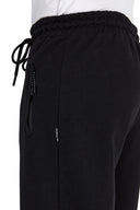 COMEOR Jogginghose Herren mit Reißverschlusstaschen Baumwolle Trainingshose - Sporthose Jogginghosen Männer Jogger | Jungen Freizeithose Black