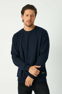COMEOR Sweatshirt Herren Pullover Ohne Kapuze Navy