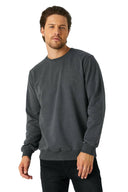COMEOR Sweatshirt Herren Pullover Ohne Kapuze Dark Gray