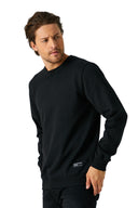 COMEOR Sweatshirt Herren Pullover Ohne Kapuze Black