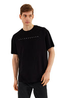 COMEOR Herren T-Shirt Baumwolle Set  – Rundhals Kurzarm Oversize Basic Shirt – Sommer Freizeitshirt Slim Fit Print Casual Sport Bekleidung Black