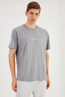 COMEOR Herren T-Shirt Baumwolle Set  – Rundhals Kurzarm Oversize Basic Shirt – Sommer Freizeitshirt Slim Fit Print Casual Sport Bekleidung LightGray